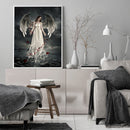 Angel Wings Oil Paint By Numbers Kits DIY Handpainted on Canvas Wall Art