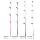 5pcs Fishing Rod Round Tip Short Section Fishing Tackle (56cm Hard Tone)
