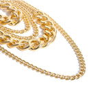 Statement Exaggerated Multi-layer Punk Choker Pendant Necklace Thick Curb Chain