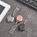 Clip Stationery ID Name Card Badge Holder Lanyards Retractable Key Ring