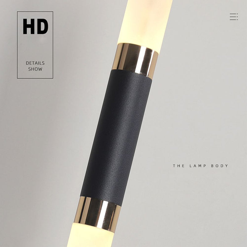 Dining Room Bedside Lamp Modern Style Straight Ceiling Light LED Pendant Lamp