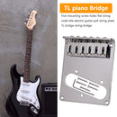 6 Saddles Guitar Bridge Electric Guitar Saddle Bridge for Telecaster Replacement