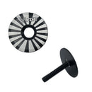 MTB Bike Headset Cover w/ Screw Road Bicycle Top Cap Covers (White Stripe) Newly