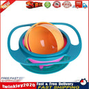 Novelty 360 Rotary Gyro Umbrella Spill-Proof Children Balance Bowl (Green) Newly