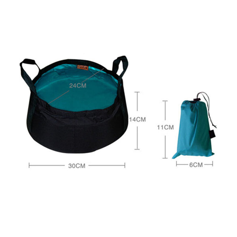 Waterproof Cloth Folding Camping Bucket Collapsible Water Pot Washing Basin