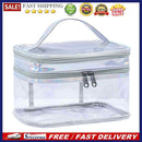 Transparent Waterproof Travel Cosmetic Bag Zippered Large Capacity Storage