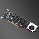 PCI-E 16X to M.2 M-KEY NVME SSD RAID Riser PCI-E4.0 PCI Express X4 Extender
