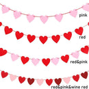 Day Decoration Heart Banner Anniversary Valentine's Day Heart Garland