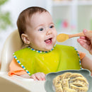 Children Dishes Baby Silicone Sucker Feeding Bowl Kid Dining Plate (Green) Newly