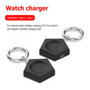 Micro/Type-C Portable Wireless Charger for Huawei Watch GT2 Pro/3 (Black)