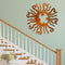 Wall Art Sun Moon Stars Decor Metal Sculpture for Indoor Outdoor (Yellow) Newly