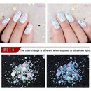1 Box UV Gradient Nail Sequin Flake Slice Makeup Mix Glitter Powder