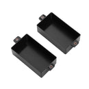 2pcs Plastic Sealed Double Coil Humbucker Pickup Cover For Guitar(Black)