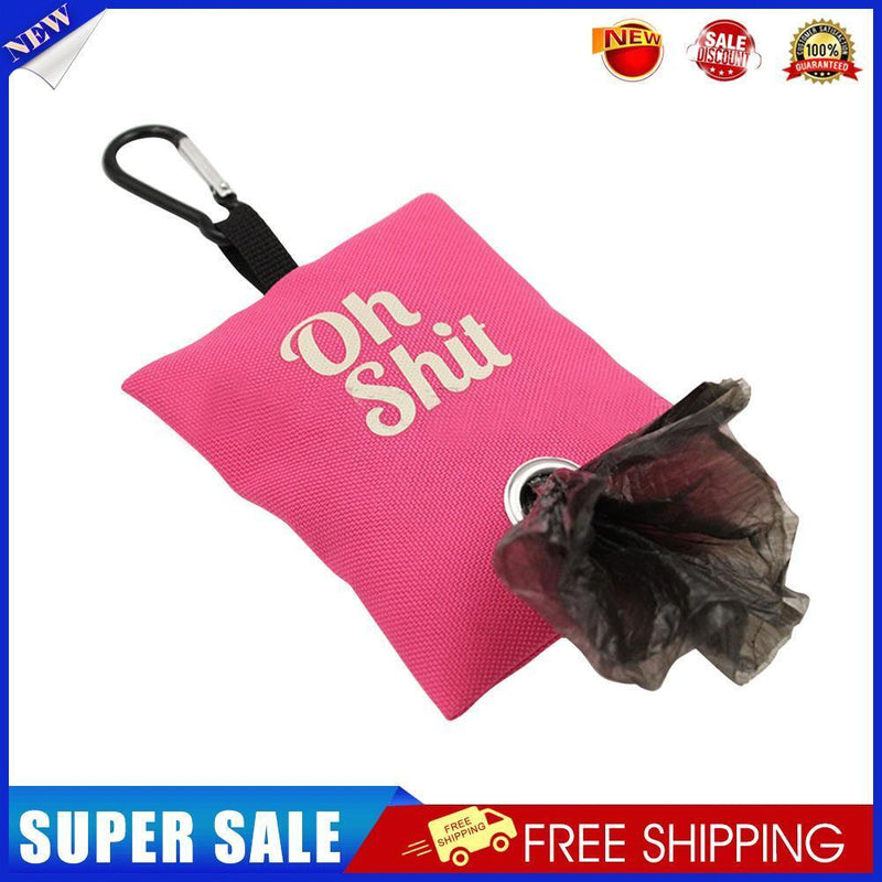 Pets Garbage Poop Bag Dispenser Dog Poop Waste Bag Holder Organizer (Pink)