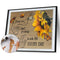 Letters Sunflower Oil Paint By Numbers Kit DIY Home Decoration Gift Wall Pict