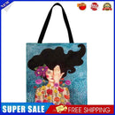 Girl Printed Shoulder Shopping Bag Casual Large Tote Handbag (40*40cm)