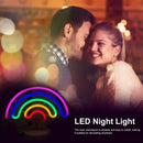 Neon Sign LED Lights Decorative Marquee Signs Light with Base (Rainbow) Newly