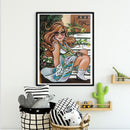 Diamond Painting Kit DIY girl Full Round Drill Mosaic Picture