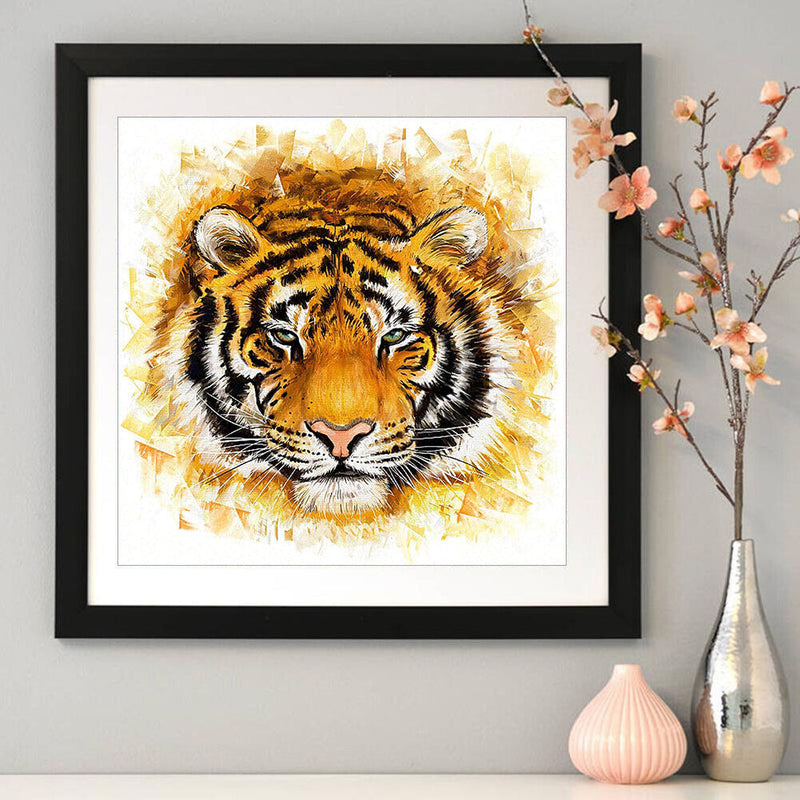 5D Diamond Painting Tiger DIY Full Round Drill Cross Stitch Embroidery Mosaic