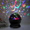 LED Rotating Night Lights Starry Sky Projection Lamp for Bedroom (Black)