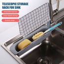 Expandable Kitchen Sink Rack Retractable Household Sink Dish Pool (Grey) Newly