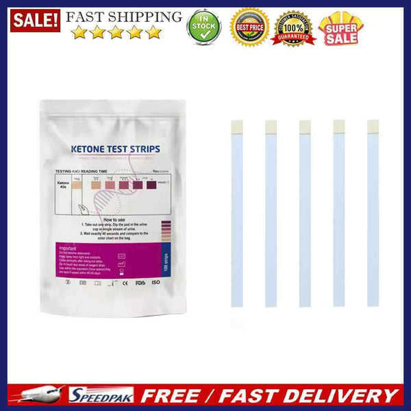 100pcs Test Strips Ketone Reagent Testing Swimming Pool Urine Urinalysis Test
