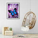 #A Full Round Diamond Painting 5D Flower Butterfly DIY Mosaic Decoration Handwor