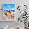 Beach Conch Drawing Frameless DIY Oil Paint by Numbers Canvas Home Decor
