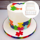 3Pcs Puzzle Fondant Cookie Cutter Cake Mold Fondant Tools Mould Decorating C0O0