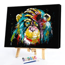 Monkey DIY Oil Painting By Numbers Kits Color Drawing Wall Living Room Picture