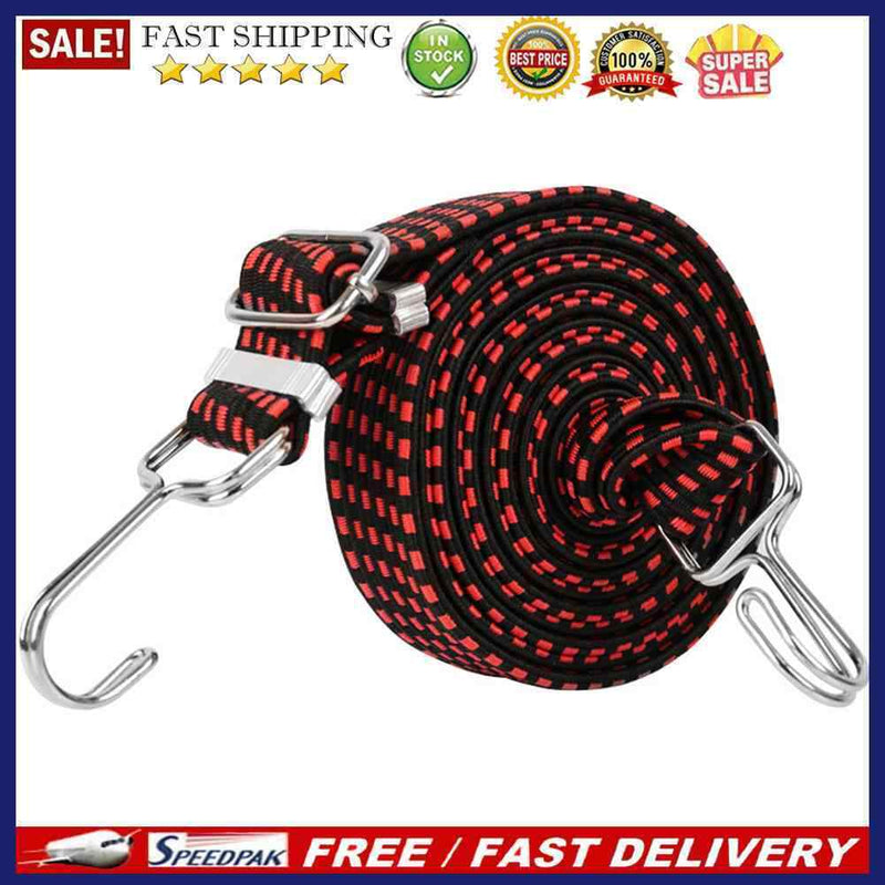 1m Buckle Tie-Down Belt Cargo Strap Motorcycle Bike Elastic Binding Luggage