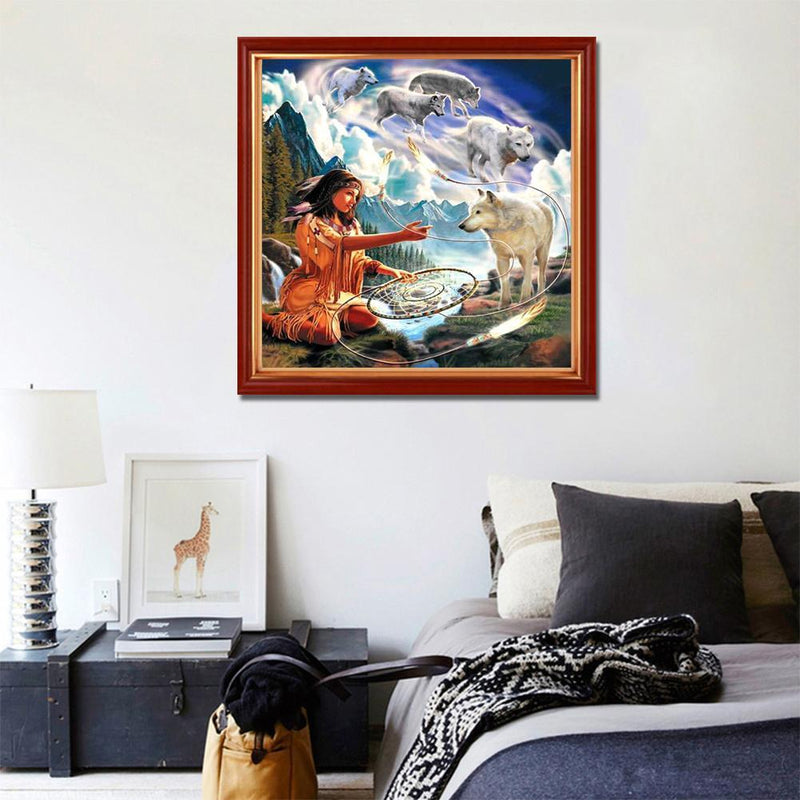 Beauty Girl 5D DIY Diamond Painting Embroidery Needlework Cross Stitch Gift