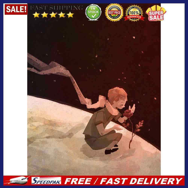DIY Digital Oil Paint By Numbers Little Prince Color Drawing Modern Canvas Art