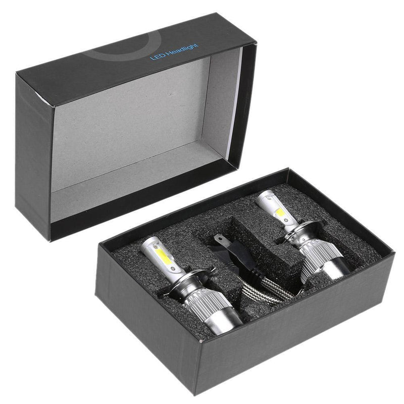1Pair Universal 6500K 8000LM H4 LED COB Car Auto Headlight Head Lamp Bulbs Newly