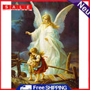 5D DIY Diamond Painting Kits Full Round Drill Angel Protect Kids Mosaic Picture