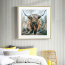 Yak Oil Paint By Numbers Kits Canvas Picture Wall Art DIY Craft Coloring Dr