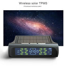 AN-01D 2 in 1 Car Solar TPMS Clock LCD Tyre Pressure Monitoring Alarm System