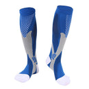 Compression Socks Unisex Sports Running Football Elastic Socks (Black L/XL)