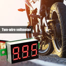 0.36 inch LED Digital Voltmeter Motorcycle Car 2 Wire Voltage Meter (Red) Newly