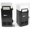 Portable USB Electric Refrigerator Mini Car Beverage Cooling Fridge (Black)