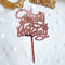 Wedding Decoration Acrylic Decor Cake Topper Party Supplies Happy Birthday