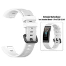 Silicone Sports Watchband Wrist Strap w/Buckle for Huawei Band 4 Pro TER-B29S