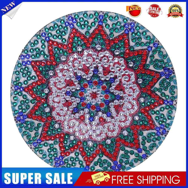 DIY Diamond Painting Mandala Round Coaster Cup Table Placemat (AA1059-4)