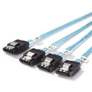Mini SAS Power Cable SFF-8087 to 4 SATA Computer Hard Drive Data (Blue)