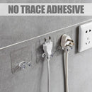 Transparent Wall Power Plug Hook Socket Holder Storage Hanger Wire Bracket