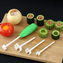 4x Fruit Corer Remove Slicer Digging Vegetable Spiral Cutter Kitchen Gadget