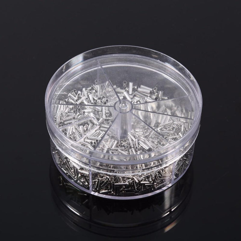 1900pcs 5 Models Non Insulated Electrical Crimp Cord Wire End Terminal