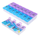 occitop 14 Slot 7-Day Pill Organization Box Weekly Case Travel Medicine