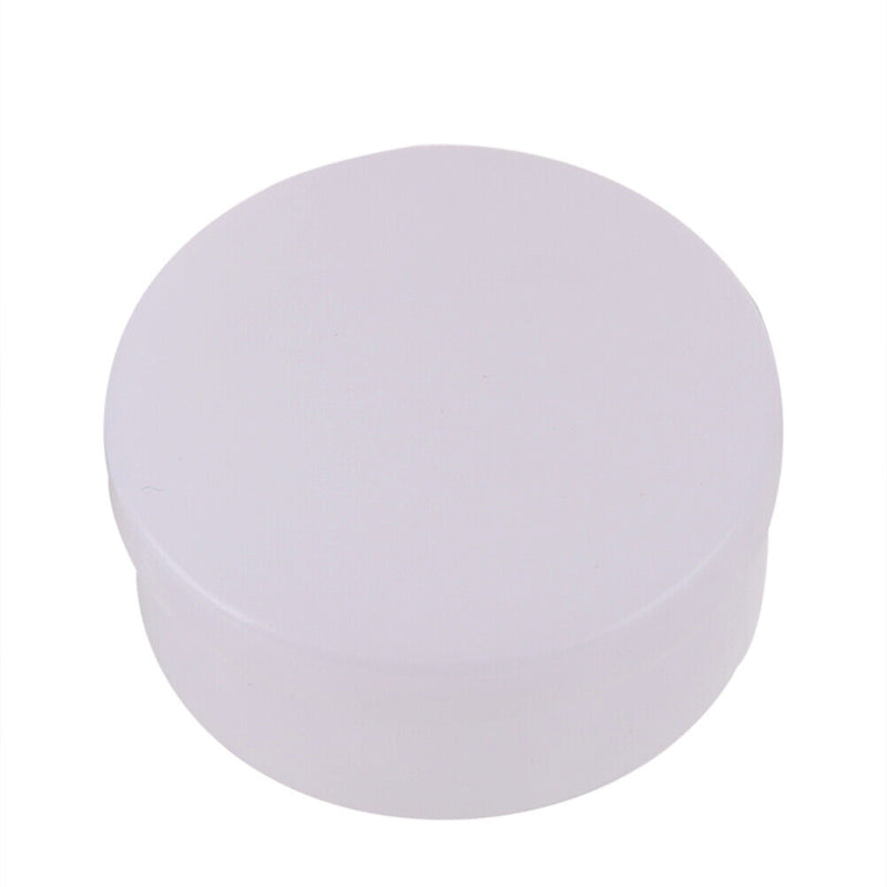 50pcs White Plastic Cosmetic Sample Container 10 Grams Jars Pot Glover