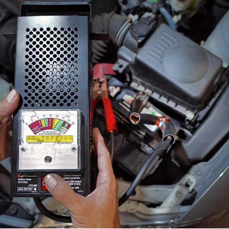 Battery Load Tester and Voltmeter - 100 Amp 6V 12V for Cars Small Trucks RVs ATV